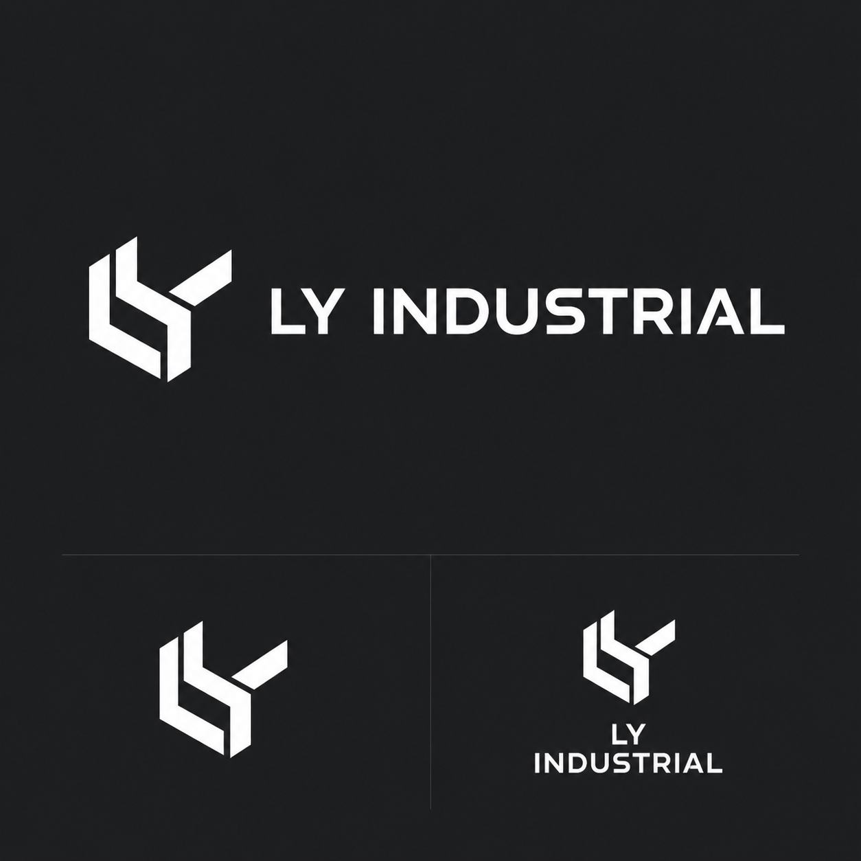 LY Industrial logo design board