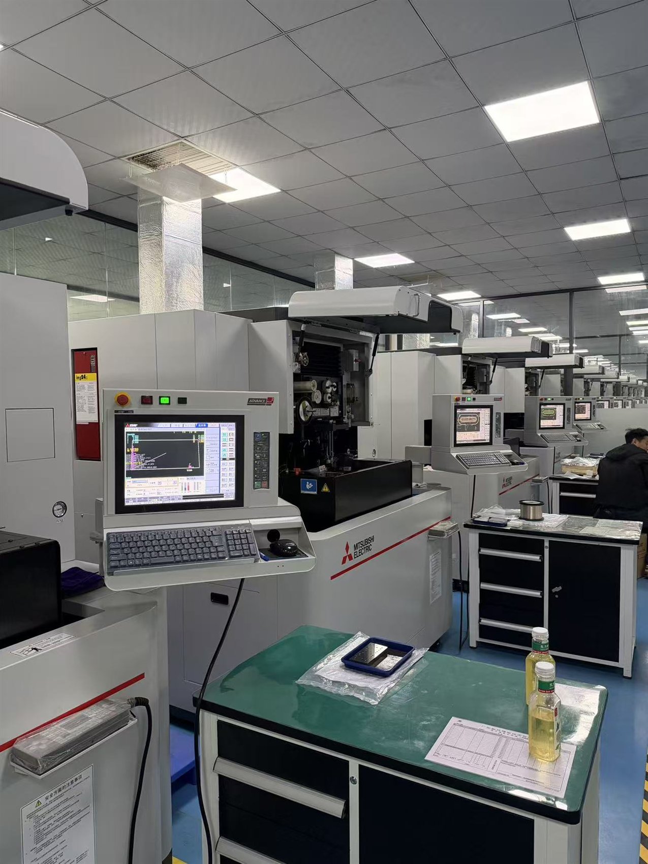 Mitsubishi Electric Wire EDM production line