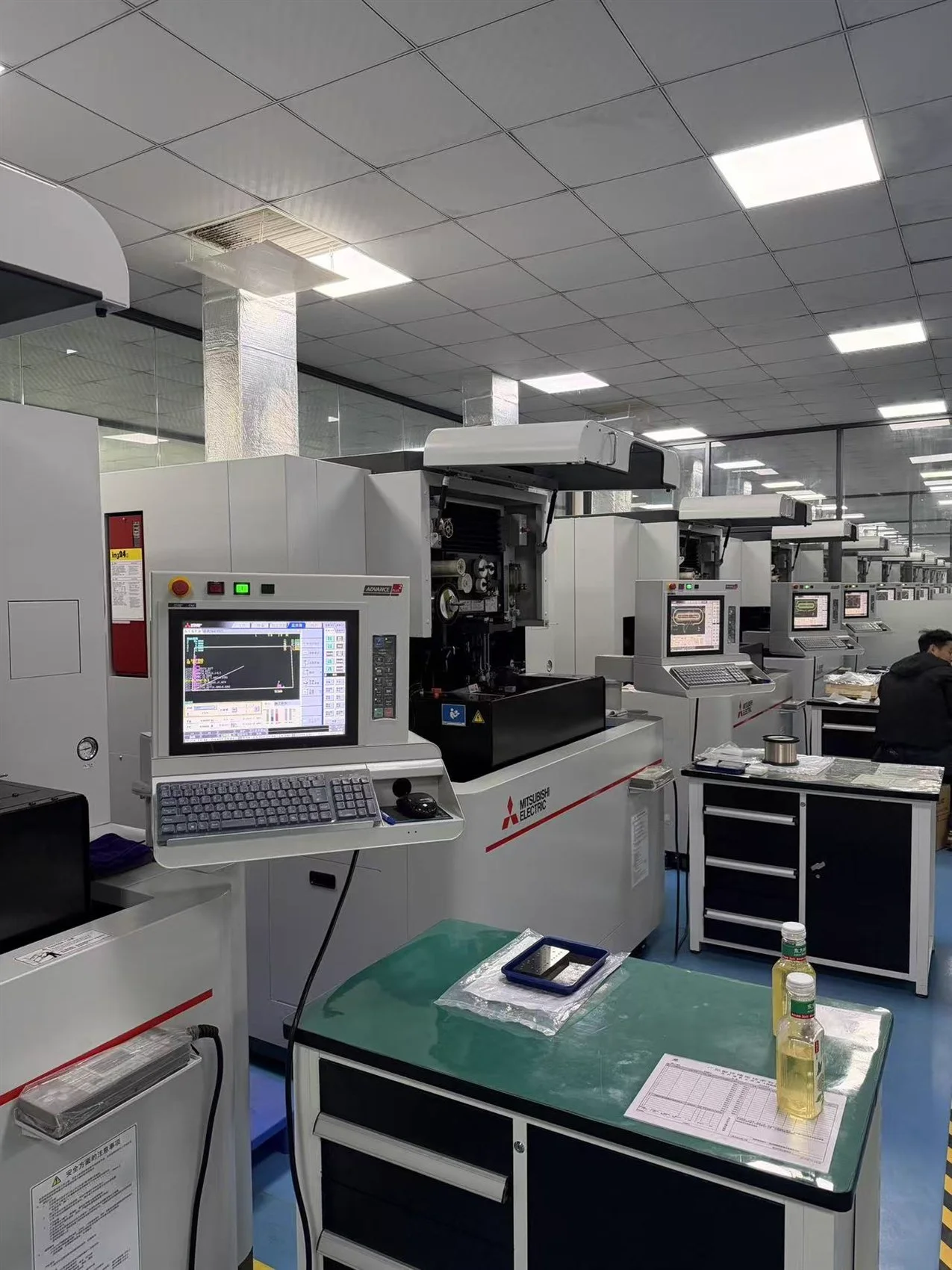 Mitsubishi Electric Wire EDM production line